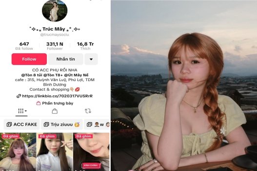 Clip Trúc Mây tiktoker 300K follow bị lộ